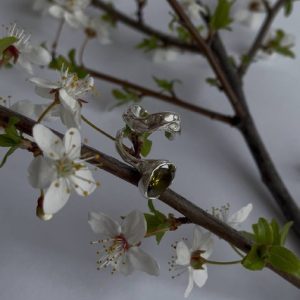 Каф з овальним фіанітом 🤍🌸💕