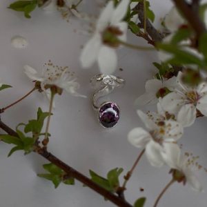 Каф з овальним фіанітом 🤍🌸💕